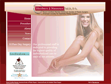 Tablet Screenshot of nassourplasticsurgery.com